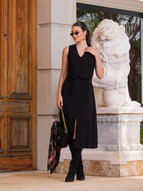 CONJUNTO SAIA ISA - VISCOLINHO - CORES DIVERSAS - Imagem 2