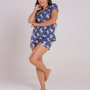 PIJAMA AMERICANO ESTAMPADO SARA - URSINHO MARINHO