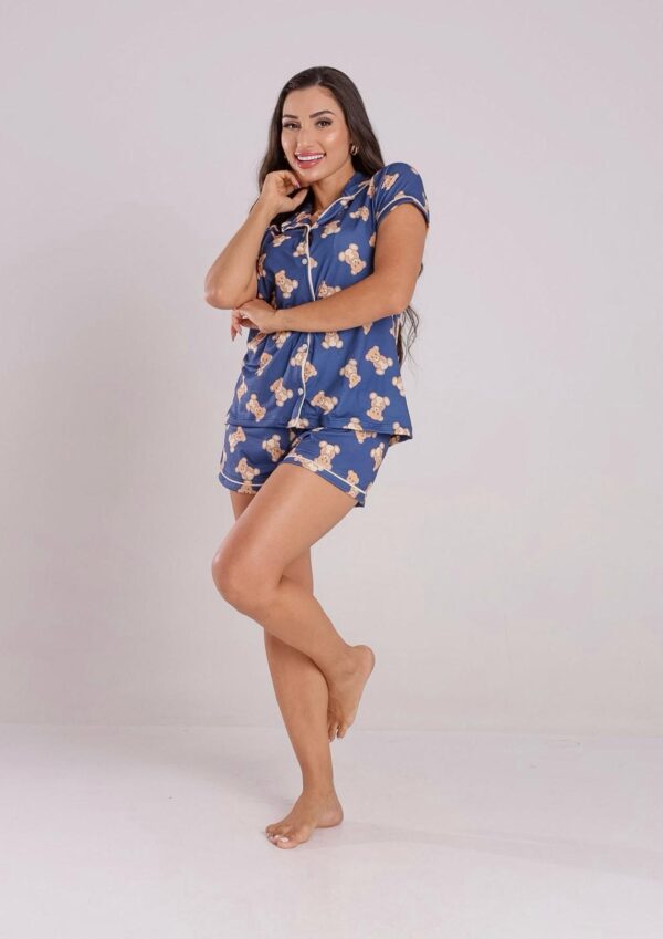 PIJAMA AMERICANO ESTAMPADO SARA - URSINHO MARINHO