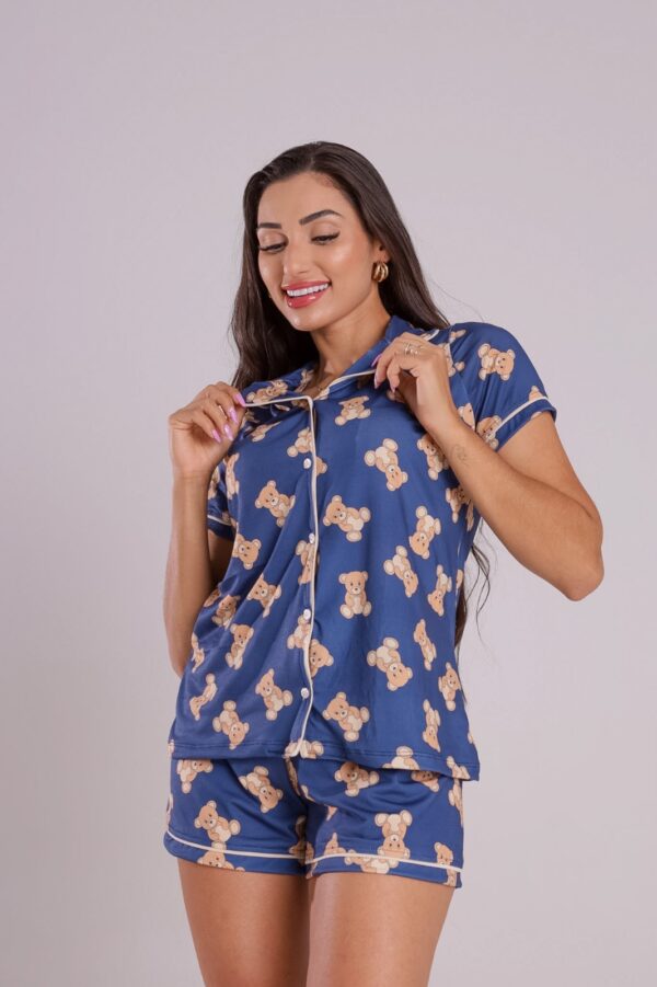 PIJAMA AMERICANO ESTAMPADO SARA - URSINHO MARINHO - Imagem 3