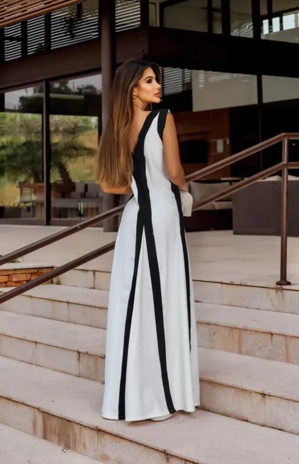 VESTIDO MAYA - LINHO COM ALFAIATARIA MARRANT - CORES DIVERSAS - Imagem 4