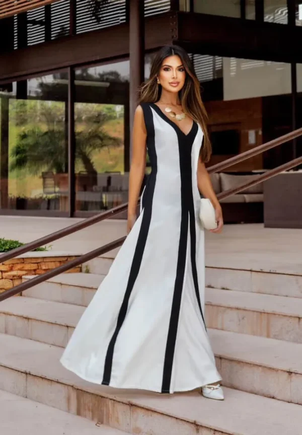 VESTIDO MAYA - LINHO COM ALFAIATARIA MARRANT - CORES DIVERSAS - Imagem 5