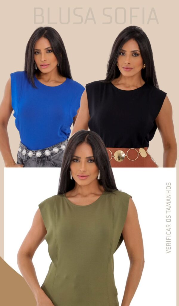 T-SHIRT SOFIA - CORES DIVERSAS - Imagem 3