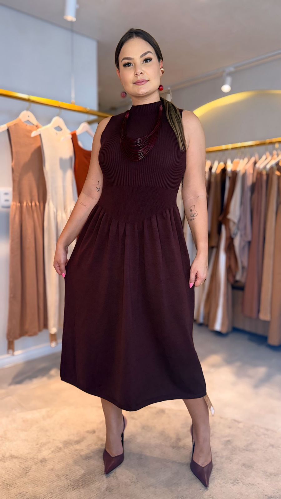 VESTIDO-ANIS-TRICÔ-CORES DIVERSAS - Imagem 3